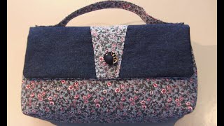 Petit sac Pochette ou Valisette modèle amp montage inédits et protégés mais gratuit DIY débutant [upl. by Oznole706]