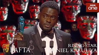 Daniel Kaluuya wins the EE Rising Star BAFTA  The British Academy Film Awards 2018  BBC One [upl. by Ynavoj]