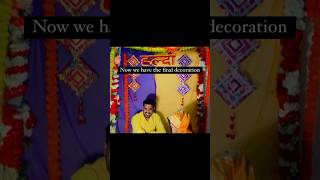 DIY  haldi decoration at home  art amp craft  trending viral ytshorts decoration diy shorts [upl. by Yrrat363]