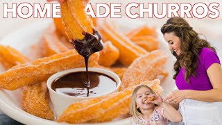 How To Make Easy Homemade Churros  Churros Recipe [upl. by Arag]