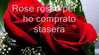 Rose rosse Massimo Ranieri Letra en Italiano [upl. by Ynaffets]