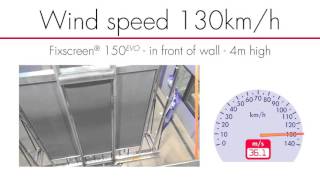 Renson Fixscreen Windtunnel Test [upl. by Sennahoj]