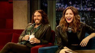 Katharine McPhee Meets Russell Brand Late Night with Jimmy Fallon [upl. by Vladimir]