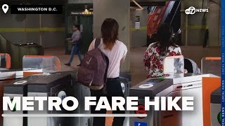 Metro fare hike hits Sunday Heres what to know about the major changes [upl. by Gnuy594]