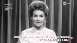 La prima trasmissione del Programma Nazionale Rai  3 Gennaio 1954 [upl. by Anar370]