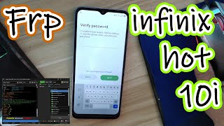 INFINIX HOT 10i frp bypass Via hydra tool [upl. by Betteann]