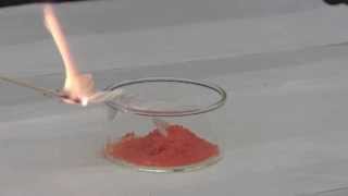 Video Demonstration Ammonium Dichromate Reaction [upl. by Ainessej]