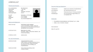 Lebenslauf in Word erstellen  professioneller Lebenslauf Tabellarisch Tutorial Vorlage [upl. by Mikeb]