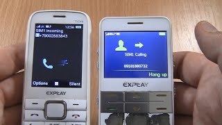 Incoming call amp Outgoing call at the Same Time Explay TV240 Explay BM55 white [upl. by Dolorita232]