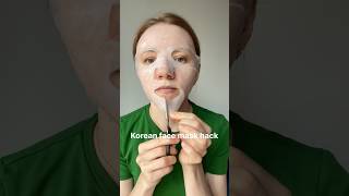 Korean face mask hack 🫶 FaceMaskHack SkincareTips BeautyHacks shorts FaceMaskTrick [upl. by Ttiwed]