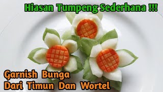 Garnish Timun Dan Wortel  Garnish Sat Set Anti Ribet  Hiasan Tumpeng Simple Dan Mudah [upl. by Aiekam]