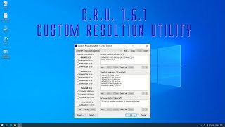 Utilisation CRU 151 Custom Resolution Utility [upl. by Naitsihc]