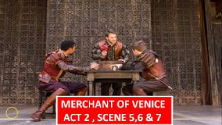 Merchant of Venice  Act 2  Scene 56 amp 7 [upl. by Rheta]