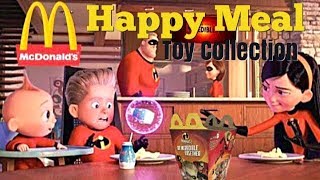 2018 The Incredibles 2 McDonalds Happy Meal Toys Set  YouTube [upl. by Bechler]