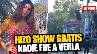 Tilsa Lozano se presentó gratis en Canadá ante un auditorio vacío “No ha venido nadie a verla” [upl. by Oulman108]