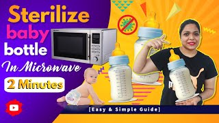 How To Sterilize Baby Bottles In microwave Without A Sterilizer [upl. by Flosser]