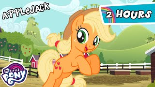 My Little Pony Friendship is Magic  Applejack BEST Episodes  2 Hour Compilation  MLP Episodes [upl. by Ahseeyt]