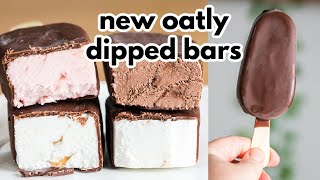 Oatly Dipped Bars Taste Test  Oatly Ice Cream [upl. by Herrera959]