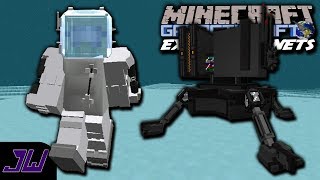 WALKING ON THE MOON  Minecraft Galacticraft Extra Planets Mod 5 [upl. by Konstance474]