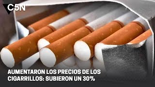 AUMENTARON los PRECIOS de los CIGARRILLOS SUBIERON UN 30 [upl. by Trinity]