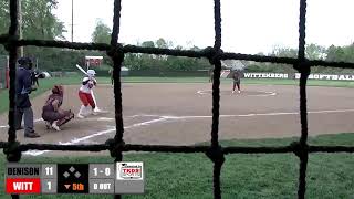 Wittenberg Softball vs Denison Game 2 5124 [upl. by Columbus]