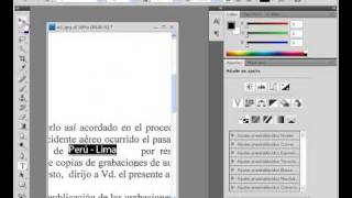 Subrayando texto en photoshop [upl. by Johm7]