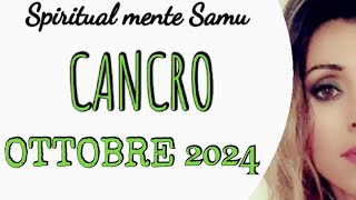 CANCRO ♋ Ottobre 2024 previsioni🔮 Tarocchi🔮 [upl. by Nosduj809]