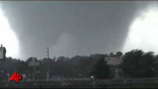 Raw Video Massive Tornado in Tuscaloosa Ala [upl. by Anastasius35]