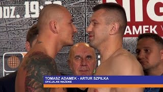 Adamek vs Szpilka Oficjalne ważenie HD  Adamek vs Szpilka [upl. by Gruver]