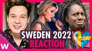 Cornelia Jakobs quotHold Me Closerquot Reaction  Sweden Eurovision 2022 [upl. by Hardan]