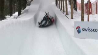 Austrian Bobsled crashes in St Moritz [upl. by Audun386]