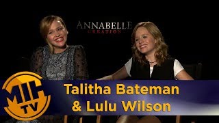 Talitha Bateman amp Lulu Wilson Annabelle Creation Interview [upl. by Haidebej]