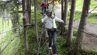 Hochseilgarten Saalbach Hinterglemm  größter Hochseilpark Österreichs [upl. by Gregorius]