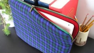 Laptoptasche selber nähen Laptoptasche selber machen Nähen anleitung [upl. by Case]