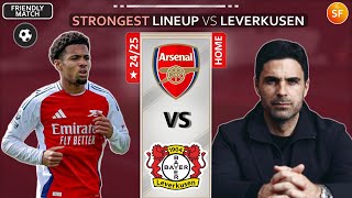 Arsenal vs Bayer Leverkusen  ARSENALS Lineup Featuring Ethan Nwaneri  Preseason Match [upl. by Niltiac]