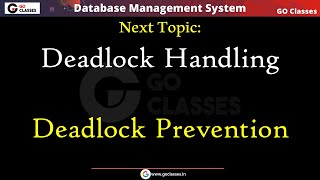WaitDie amp WoundWait schemes for Deadlock Handling  Transaction Management  DBMS  WITH NOTES [upl. by Jari]