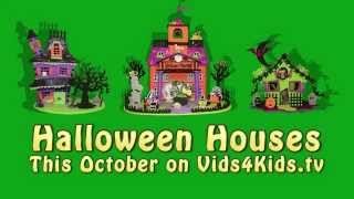 Vids4kidstv  Halloween Houses Promo [upl. by Saudra]