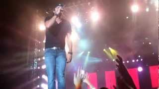 Luke Bryan  Rap Jams California LoveBaby Got Back etc in Auburn AL Farm Tour 2012 [upl. by Doownelg553]