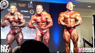 Mens Open Bodybuiilding Posedown at the 2023 NY Pro [upl. by Maples]