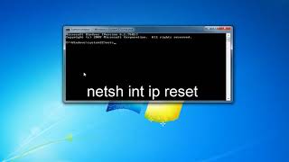 Windows 7 Reset TCPIP and Winsock Tutorial [upl. by Bunch40]