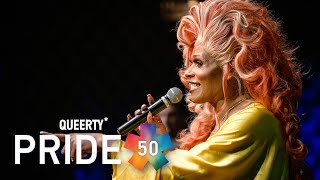 RuPauls Drag Race and The Traitors star Peppermints full opening monologue at the Queerty Pride50 [upl. by Nolaj]