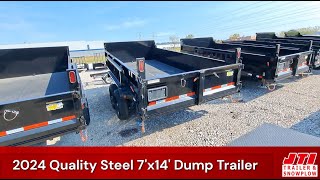 Quality Steel Dump Trailer 7x14 [upl. by Nido]