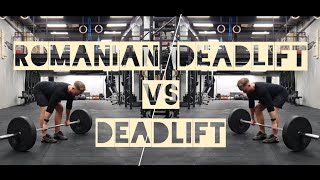 Conventional Deadlift Vs Romanian Deadlift [upl. by Suoivatnod]