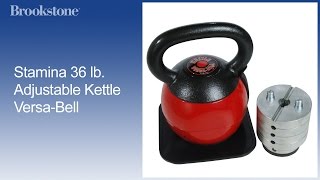 Stamina 36 lb Adjustable Kettle VersaBell [upl. by Larret]