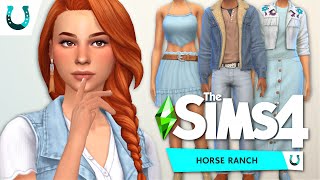 EVERY NEW CAS ITEM 🐴🌿  Sims 4 Horse Ranch Create A Sim [upl. by Miles]