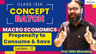 🔴 Aggregate demand and related concepts class 12  Marginal propensity to save  video 22 [upl. by Aiyotal]