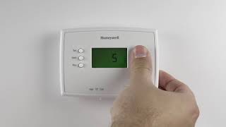 Honeywell Home RTH2300 Thermostat Advanced Programming [upl. by Teraj]