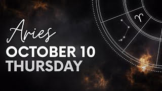 Aries  Today Horoscope  October 10 2024 [upl. by Norine28]