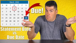 Credit Cards 101 Statement Dates vs Due Date [upl. by Leile]