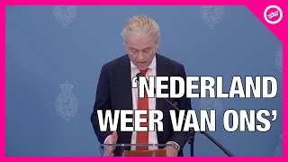 COMPLETE PERSCO WILDERS ea over AKKOORD FORMATIE De zon gaat weer SCHIJNEN in Nederland [upl. by Nyla]